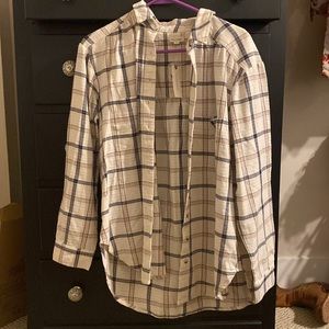 Anthropologie Pilcro Relaxed Plaid Button Down Shirt